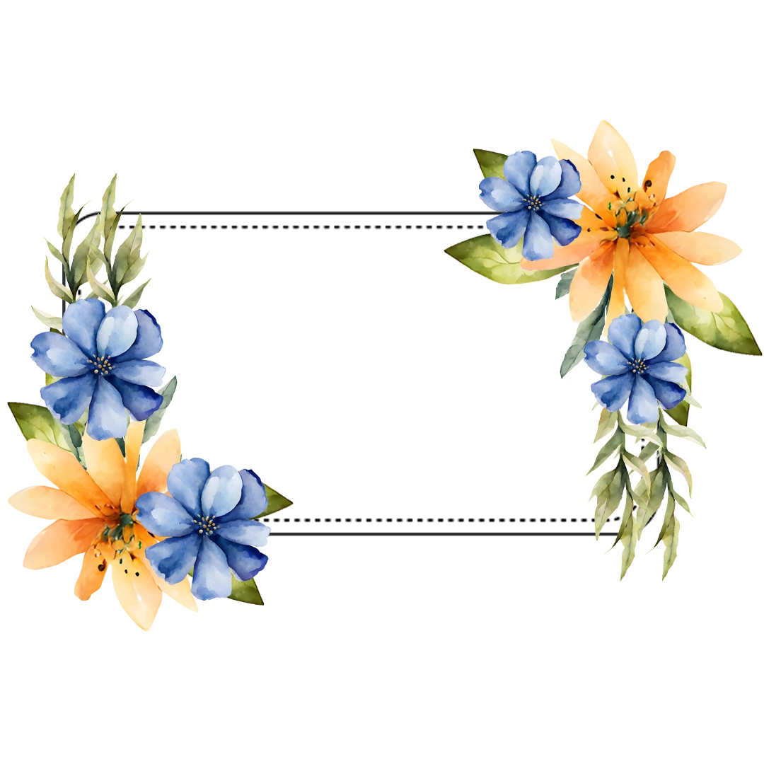 Floral Frame PNG Free Download Transparent Beauty for Your Creations_5.webp